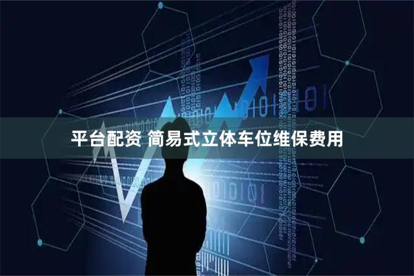 平台配资 简易式立体车位维保费用