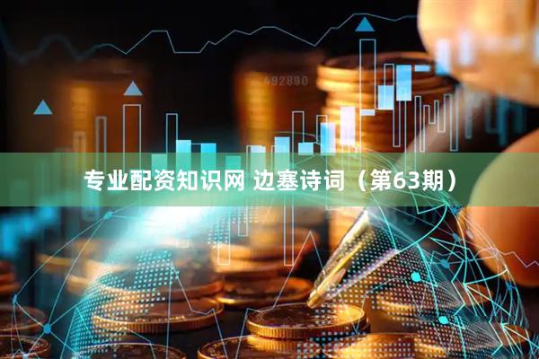 专业配资知识网 边塞诗词（第63期）